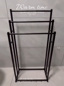 3 Tiers Towel Racks for Bathroom Freestanding Towel Rack Holder Blanket Rack Stand Drying Rack Outdoor Floor Towel Metal Storage Rack Bedroom For Bath Storage Hand Towels Washcloths