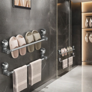 MEISITEKEKE | Suction Cup Wall-Mounted Slipper Storage Rack