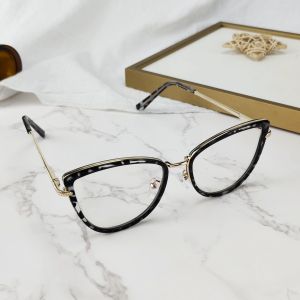 Viendo Kacamata Minus Photocromic Anti Radiasi Blueray Wanita Cat Eye Besi Frame 2 in 1 Bluecromic Fotocromic Potocromic Antiradiasi UV400 kecamata Sinar Matahari Komputer HP Kaca Mata Optik