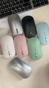 Kebidumei | KEBIDUMEI 2.4G Bluetooth Wireless Mouse Mute Button Rechargeable Gaming Mouse Dual Mode Mouse for PC Laptop Tablet Macbook