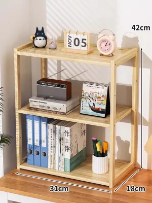 WUBUWEI | Multipurpose Storage Display Rack Wooden Narrow Shelf