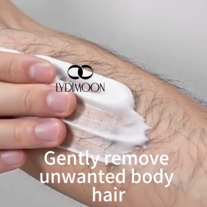 Mens hair removal cream gentle and painless hair removal cool and refreshing inhibits hair growth leaves no black roots can be used all over the body
