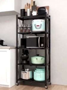 LEXING SHELF RACK Foldable Storage Rack With Wheels  Rack Shelf Cabinet Storage  HIGH QUALITY