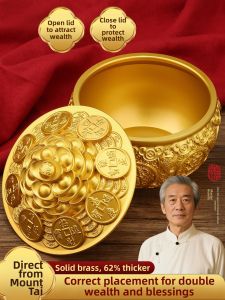 WEIZHEN | Prosperity Gathering Lucky Brass Bowl Decor