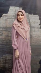 Ar 760 Hijab Arrafi Instan Variasi Kriwil / Ar 760 / Jilbab Jersey Cantik