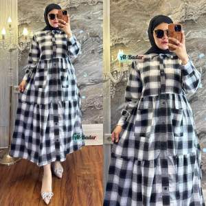 GAMIS FLANEL MOTIF KOTAK