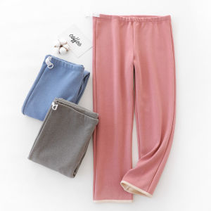 Quần Ngủ Cho Bà Bầu Mùa Đông Ấm Áp Thoải Mái Rộng Rãi Cho Bà Bầu Mặc Ở Nhà Quần Dài Ống Rộng Thoải Mái