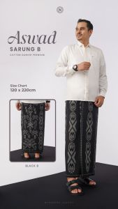 ASWAD SARUNG A & B ✅ NADHEERA LUXURY ( READY STOK SIAP KIRIM)