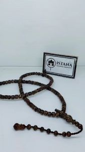 tasbih kayu liwung hitam 7 mm butiran tabung