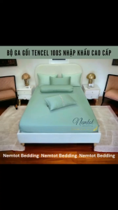 ⚜️LỤA LYOCELL 100S⚜️ Bộ Ga Gối Lyocell 100s Nhập Khẩu Mềm Mát Tự Nhiên Vải Lụa Dệt Từ 100% Bột Gỗ Cây