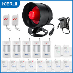 KERUI | Bộ Báo Động An Ninh Nhà Thông Minh Không Dây KERUI 110dB Tự Lắp Đặt Với Cảm Biến Chuyển Động Và Cảm Biến Cửa Còi Báo Động Lớn