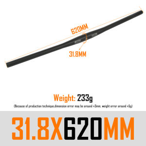 Extended Lightweight Aluminum Bicycle Handlebar 620-800MM