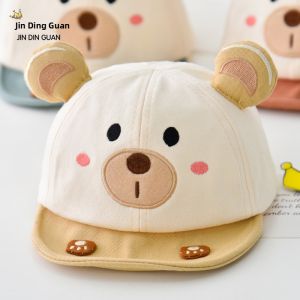 New 2025 Baby Boy Baseball Cap Infant Sun Hat Wide Brim Casual Style Mixed Fabric Hat for Spring Summer Childrens Fashion