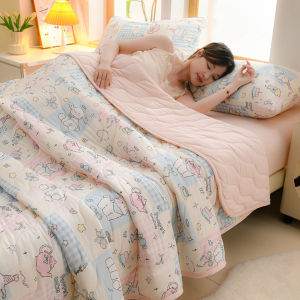 Summer Quilted Quilt New Floral Single And Double Person Soft Skin-Friendly Breathable And Comfortable Air Conditioning Quilt