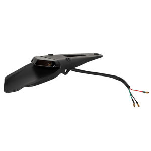 Motorcycle Universal 12V LED Taillight Brake Lamp With Rear Fender License Plate Bracket Holder for Enduro Off-Road Bike