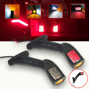 2 Đèn LED Báo Rẽ Bên Hông 12/24V Cho Xe Tải Xe Van Xe Caravan Đèn Báo Rẽ Dạng Cột Đèn Báo Rẽ Khuỷu Tay Hệ Thống Đèn Xe Tải Đa Chức Năng