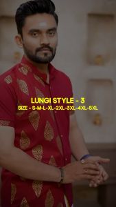 Lungi Style Vol 3 Festive Wear Mens Kurta/Shirt Collection
