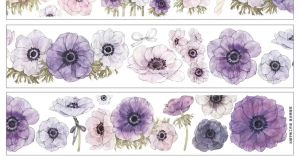 Fairy Lights Journal - READY STOCK/ Retro Silver Anemone crystal PET tape