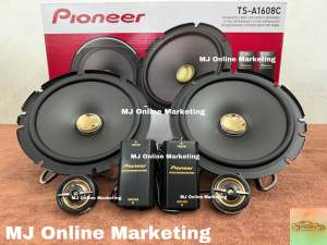Pioneer TS-A1608C 6.5 inch 2 Way Component Set *100%Original*PeroduaProtonHondaToyotaNissan Car Speaker