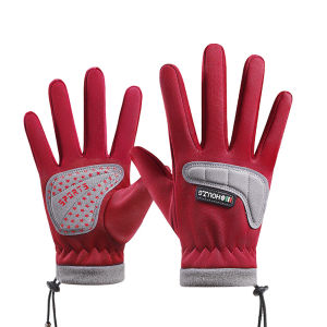 GTUBIKE Kids Winter Gloves Thicken Plus Velvet Cycling Riding Mittens Warm Waterproof Children Bicycle Gloves for Boys Girls