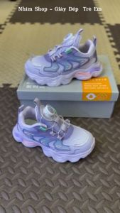 Giày Thể Thao Bé Gái 3 - 12 Tuổi Êm Nhẹ Khóa Xoáy Đi Học Chạy Bộ Phong Cách Hàn Quốc Năng Động Cá Tính NHÍM SHOP GN17