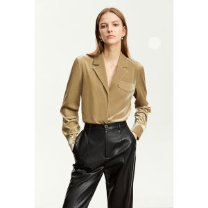 AMII | Monochrome Stretch Velvet Shirt