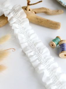 ผ้าชีฟองคุณภาพสูง ขอบลูกไม้ ขอบลูกไม้ ผ้า DIY สำหรับตกแต่งกระโปรงโลลิต้า ขอบแขน ผ้าฝ้ายสำหรับทำมือ