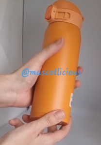 Zojirushi Stainless Vacuum Mug One Touch 16oz / 0.48 liters [ SM-WA48 ] ~ Option: Black / Ice Grey / Lemon / Peach Pink / Apple Green / Orange / Blue