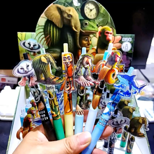Pen AI BrainRot Acrylic Charm Ballpoint Pen Creative Anime Cartoon Stationery Cute Writing Pen