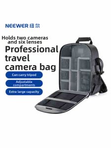 Neewer | Multipurpose Two Cameras and Six Lenses Backpack Camera Bag