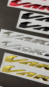 Emblem Body Honda Vario Led New Pisah 150 Timbul 3D Sticker Tulisan Stiker Logo Krom Chrome Gold Emas Hitam Merah 3D Dimensi 110 125 150