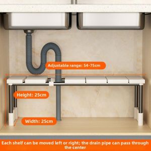 OME | Extendable Kitchen Storage Shelf Cabinet Organizer