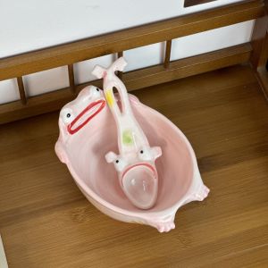 Bát Ăn Sáng Bằng Gốm Sứ Hình Toadie Khôi Quái Dễ Thương Bát Đựng Súp Bát Đựng Mì Bát Đựng Salad Bát Đựng Tráng Miệng Khay Đựng Thức Ăn