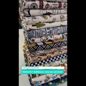 Supplier Kain Kanvas Motif Meteran 50 x 100 cm - NAMA MOTIF DAUN NANGKA NAVY