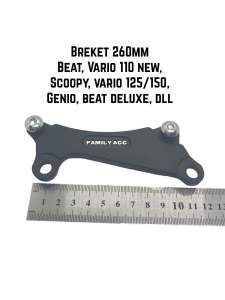 BREKET DUDUKAN PIRINGAN CAKRAM 260MM DISC BRAKE DEPAN ALL BEAT / ALL SCOOPY / ALL VARIO / GENIO / DLL