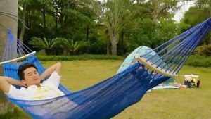 Camping Hiking Hammock Ice Silk Duyan Double Outdoor Foldable Hammock Travel Hammock waterproof
