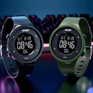 Mens Watch LED Digital Mens Sport Watch Luminous Life-Waterproof Alarm Clock Multifunction Military Electronic Wristwatch