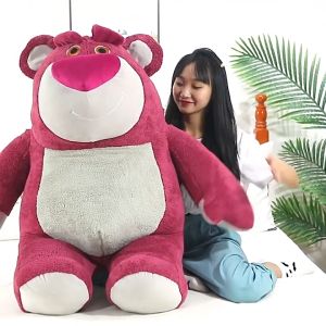 Hàng sẵn Gấu Bông Gấu Dâu Losto Tỏa Hương Dâu Ngọt Ngào Size 60cm Hàng Chất Lượng Chất Vải Xù Mềm Mịn