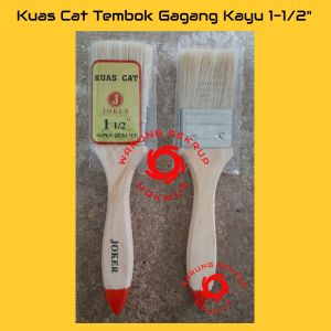 Kuas Cat Gagang Kayu 1-1/2" Inch / Kuas Cat Murah 1.5" Inch