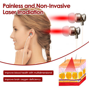 Tinnitus Ear Therapy 650nm Red Light Otitis Media Deafness Tinnitus Physiotherapy Relief Device Earplug