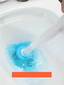 Ecoco  Disposable Toilet Brush Rotatable 360° For Bathroom Punch-Free Comes With Toilet Bowl Cleaner