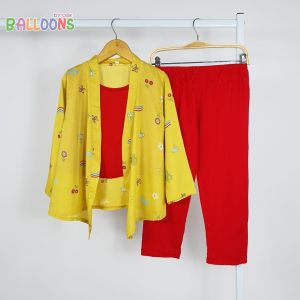 Setelan Anak Perempuan Lebaran 2025 Usia 2-7 Tahun