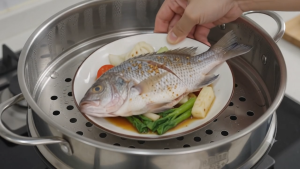 Dealforhome 🎡【304 Stainless Steel】Cooking Wok Pot Food Steam Rack Steamer Tray Steam Drawer Basket With Handle