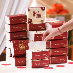 Wedding Supplies Collection Tissue Paper Extraction Wedding Napkin Engagement Full Box Wedding Festive Bridegroom Product Preparation