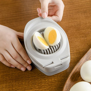 Stainless Steel Multi-Function Egg Slicer Home Use Half Egg Slicer Eggplant Four-In-One Cutting Device Kitchen Tool