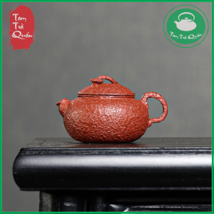 Ấm tử sa độc ẩm đại hồng bào vuốt tay 120ml