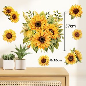 Peony Flower 3D Self Adhesive Waterproof Wall Decal Room Bedside Decorative Paper Wall Mural Covering Ugly Wall Sticker