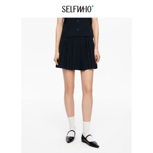 Contrast Bow U-Neck Sleeveless Tank Top Skirt Set