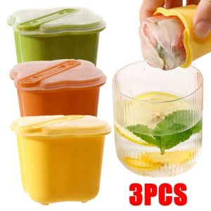 Ice Molds Reusable Ice Cube Maker Hockey Vodka Ball Moulds with Removable Lids for DIY Kitchen Gadgets Supplies