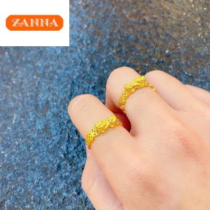 cincin 916 emas original PIXIU Ring with adjustable opening  Gift for women and men Coin Pixiu Lucky Fortune catcher lucky charm coin adjustable ring with blessing